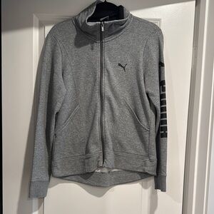 Puma Gray Zip-Up Hoodie